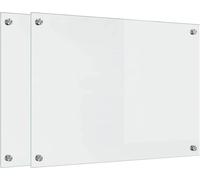 vidaXL : 2 panneaux de protection pour cuisine, transparents, 70 x 50 cm, en verre trempé