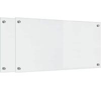 vidaXL : 2 panneaux de protection pour cuisine, transparents, 80 x 40 cm, en verre trempé