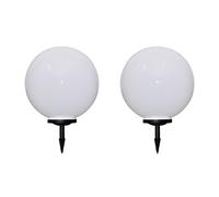 Vidaxl 2 Pcs Lampes D'allée D'extérieur À Led 50 Cm Et Piquet Au Sol Multicolore