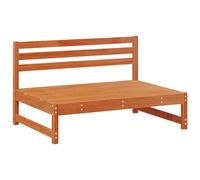 vidaXL 2 Pièce Unité de canapé sectionnel Bois de Pin Massif Brun Ciré