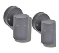 Applique Murale D'extérieur 2 Pcs Acier Inoxydable Vers Le Bas