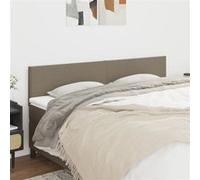 vidaXL Têtes de lit 2 pcs Taupe 90x5x78/88 cm Tissu