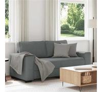 vidaXL 2-zitsbank 140 cm stof donkergrijs4105167 Gris G