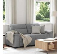 vidaXL 2-zitsbank 140 cm stof lichtgrijs4105307 Gris G