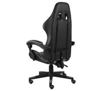 vidaXL 20522 Chaise de bureau ergonomique simili cuir noir/gris avec appui-tête et accoudoirs