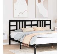 vidaXL 206x4x100 cm Bois pin noir