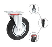 vidaXL 24 pcs. Roues pivotantes 200 mm