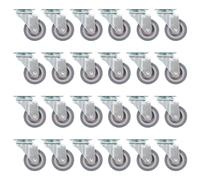 vidaXL 24 pcs Roulettes pivotantes 50 mm