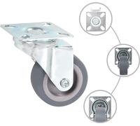vidaXL 24 pcs. Roulettes pivotantes 50 mm
