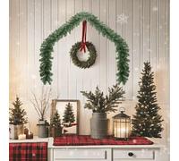 VidaXL 246403 Couronne décorative Vert