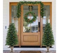 vidaXL Arbres de Noël Artificiels 2 pcs et LED