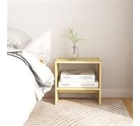 vidaXL 2x Bois de Pin Solide Tables de Chevet Tables de Nuit Armoires de Chevet Armoires de Lit Chambre à Coucher Intérieur 40x30,5x40 cm Brun G
