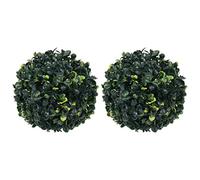 vidaXL Boules de buis artificielles 2 pcs 22 cm