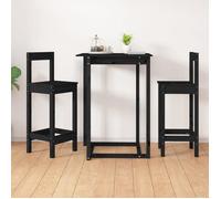 vidaXL 2x Chaises de Bar Tabourets de Bar Chaises de Cuisine Salle à Manger Meubles de Bistro Maison Intérieur Noir 822146
