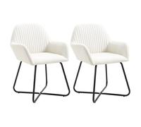 vidaXL 2x Chaises de Salle à Manger Chaises à Dîner Chaises de Cuisine Chaises de Repas Chaises de Salon Maison Intérieur 249809