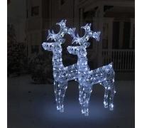 vidaXL Rennes de Noël LED 100 cm