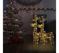 vidaXL Décorations de Noël renne - 2 pcs