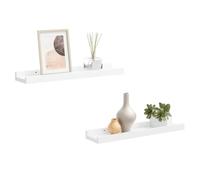 VidaXL Étagères à rebord pour cadre photo 2 pcs - Blanc