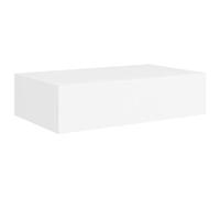 vidaXL 2X Etagères à Tiroirs Murales Etagères Flottantes Etagères Suspendues Supports Muraux Salon Salle de Séjour Intérieur Blanc 40x23,5x10 cm MDF