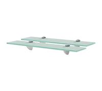 vidaXL Étagères murales flottantes 2 pièces verre transparent 50x10 cm 8 mm