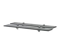 vidaXL 2X Etagères Murales Etagères Flottantes Etagères Suspendues Salon Chambre à Coucher Salle de Bain Intérieur Maison Verre 70x10 cm 8 mm