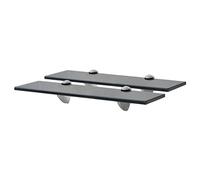 vidaXL 2X Etagères Murales Etagères Flottantes Etagères Suspendues Salon Chambre à Coucher Salle de Bain Intérieur Maison Verre 40x10 cm 8 mm