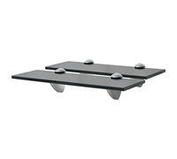 vidaXL 2X Etagères Murales Etagères Flottantes Etagères Suspendues Salon Chambre à Coucher Salle de Bain Intérieur Maison Verre 30x10 cm 8 mm