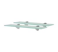 vidaXL Étagères Murales 2 pcs Verre