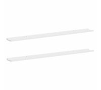 vidaXL Étagères murales 2x flottantes pour salon et chambre Blanc 115x9x3 cm