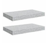 vidaXL Étagères murales flottantes 2x Gris béton 40x23x3,8 cm MDF