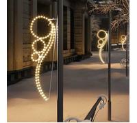 vidaXL 2x Guirlandes Lumineuses en Forme de Boule Décoration de Noël Ornement de Vacances Décoration de Fête Salon Blanc 343319