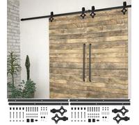 vidaXL Kit de fixation pour porte coulissante 2x 200 cm