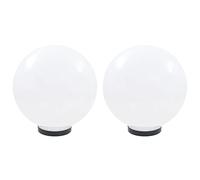 vidaXL 2x Lampe à LED sous Forme de Boule Sphérique Chemin Éclairage de Jardin