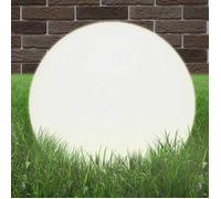 vidaXL Lampe de jardin LED sphérique 50 cm PMMA 2x Blanc