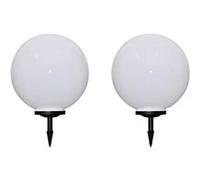 vidaXL Lampes d'allée LED 50 cm – 2 pcs. avec piquet de terre