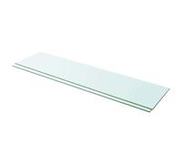 vidaXL Panneaux d'Étagère 2 pcs Verre Transparent - 100x25 cm