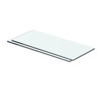 vidaXL 2X Panneaux d'Etagère Panneau de Rechange de Armoire Paroi à Lattes Salle d'Exposition Maison Magasin Durable Verre Transparent 40x12 cm