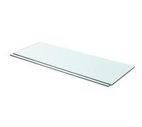 vidaXL 2X Panneaux d'Etagère Panneau de Rechange de Armoire Paroi à Lattes Salle d'Exposition Maison Magasin Durable Verre Transparent 80x30 cm