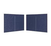 vidaXL 2X Paroi de Tente Réception Fermeture Éclair PE Bleu Tonelle Pavillon