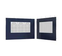 vidaXL 2X Paroi Tente Réception Fenêtre PE Bleu Tonelle Pavillon Jardin Patio