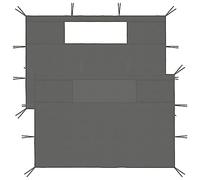 vidaXL 2X Parois Latérales de Belvédère avec Fenêtres Parois Latérales de Tente de Réception Pavillon Jardin Terrasse Extérieur Anthracite