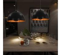 vidaXL Plafonniers Noir/Doré 40 cm