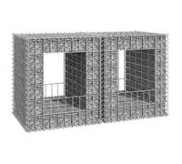 vidaXL 2x Poteaux à Panier de Gabion Poteaux à Jardinière de Gabion de Patio Jardin Terrasse Extérieur Projets de Jardinage 151267