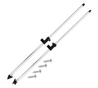 vidaXL 2X Poteaux de Soutien de Dessus Bimini Poteaux de Soutien de Couverture de Bateau Support de Couverture de Bateau Durable Aluminium