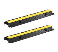 vidaXL Ponts de câbles 2 pcs. 1 canal caoutchouc 100 cm