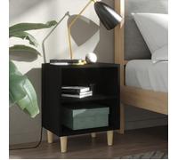 vidaXL Tables de chevet - Noir