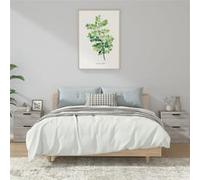 vidaXL Tables de chevet 2 pcs Sonoma gris Bois d'ingénierie