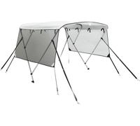 vidaXL 3-Bow Bimini-Top avec panneaux latéraux en maille 183x(137-152)x137 cm