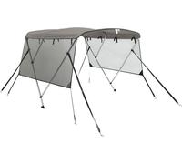 vidaXL 3-Bow Bimini-Top avec panneaux latéraux en maille 183x(154-167)x137 cm