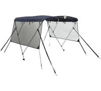 vidaXL 3-Bow Bimini-Top avec panneaux latéraux en maille 183x(154-167)x137 cm